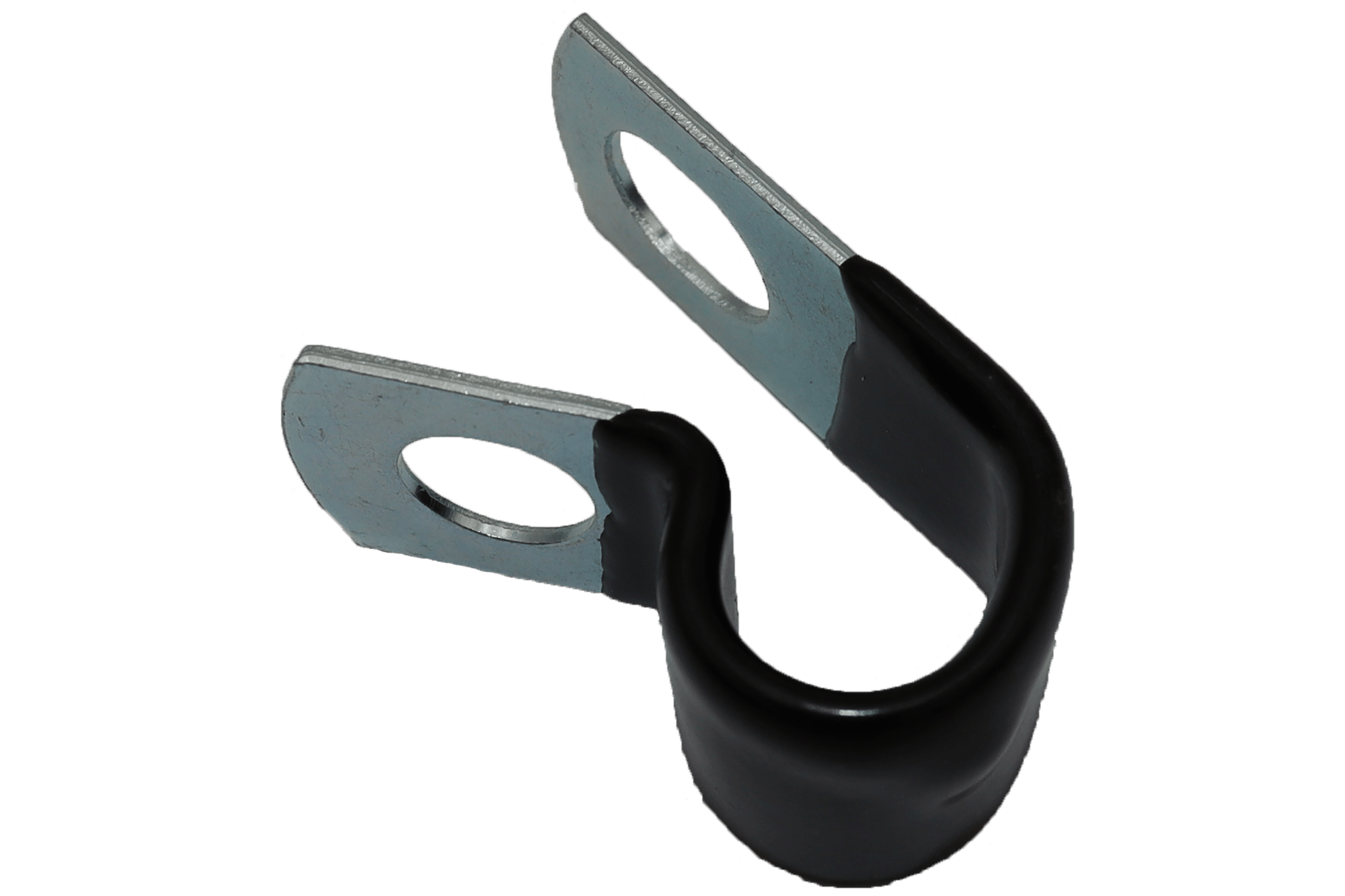 170-1608 Vinyl-Coated Galvanized Steel Clamp Half Inch Quarter Inch Mtg