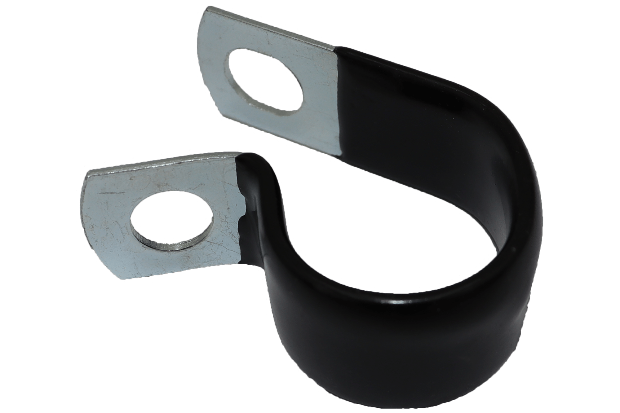 170-1616 Vinyl-Coated Galvanized Steel Clamp One Inch Quarter Inch Mtg