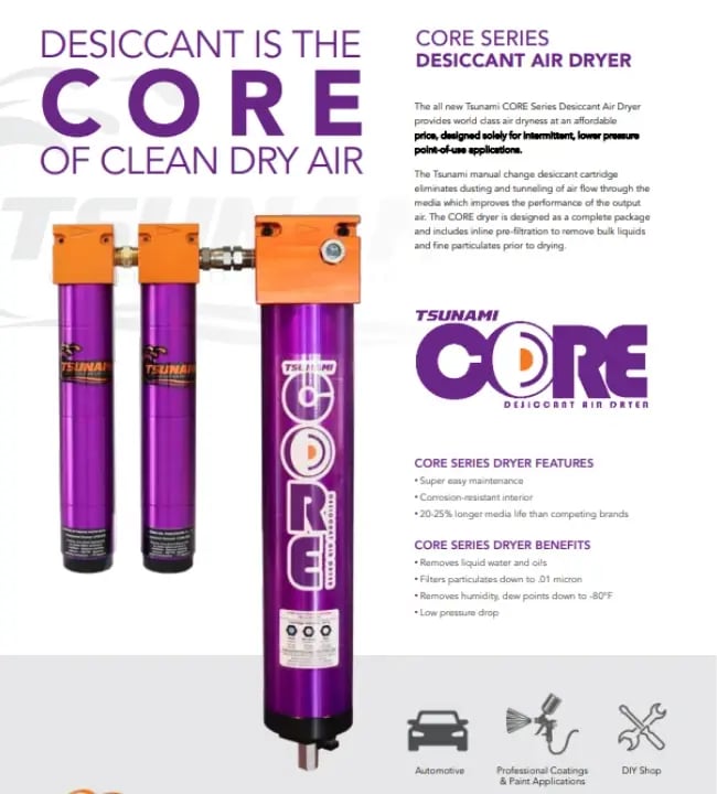 CORE Dryer Cut Sheet