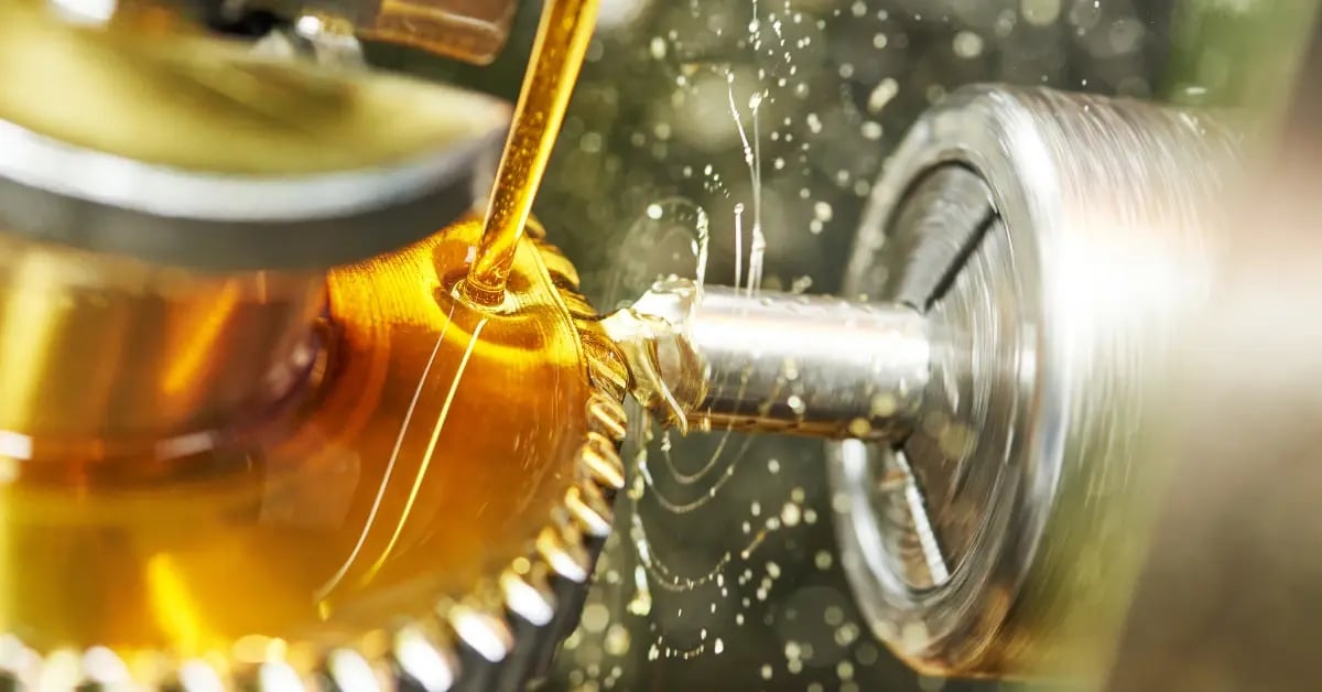 Close-up Grease on Gear