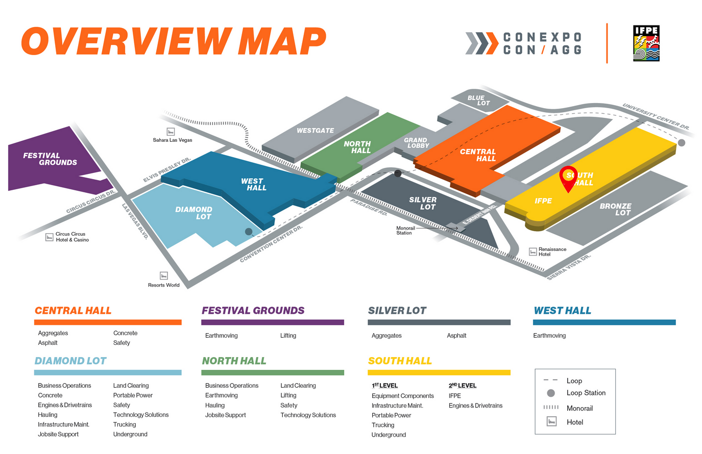 ConExpo Booth Map 2023