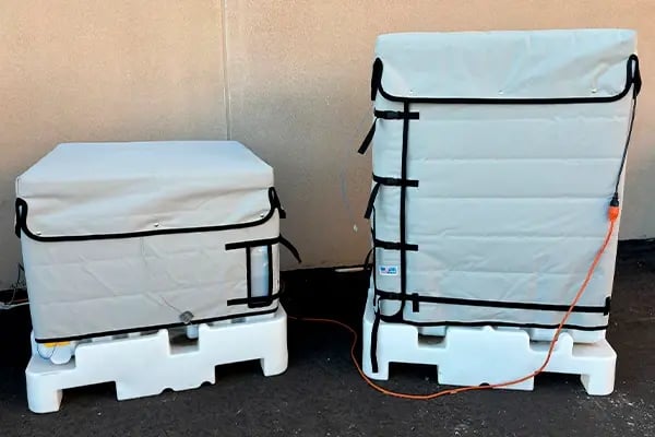 DEF tank chemical heater blanket