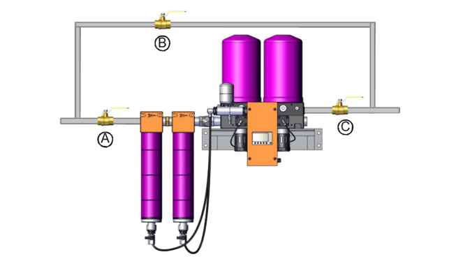 How to install a desiccant dryer