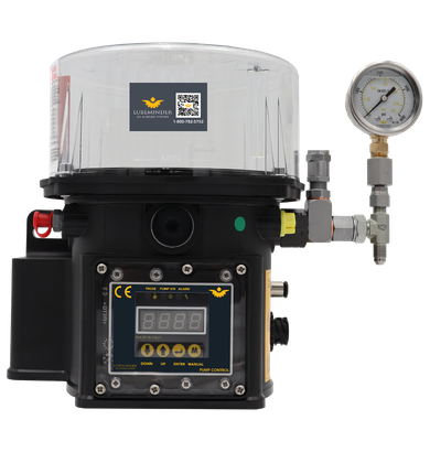 LubeMinder Electric Grease Pump_4lb_2KG with new pump sticker