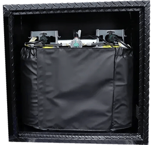Propane Tank Warmer without no lid in a tank box
