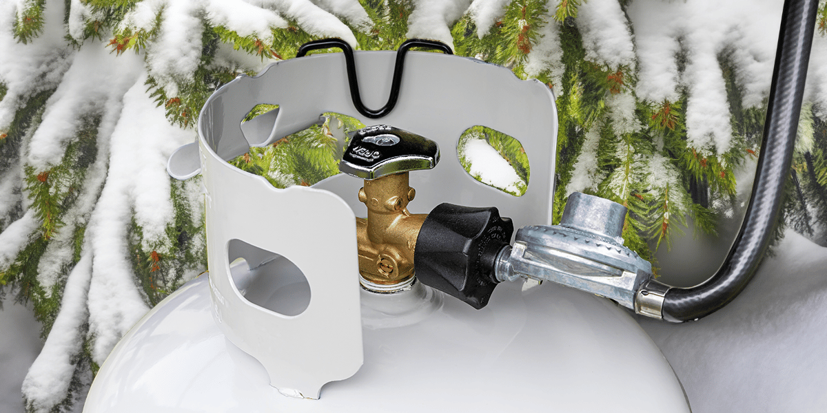 How to warm a propane regulator in freezing weather