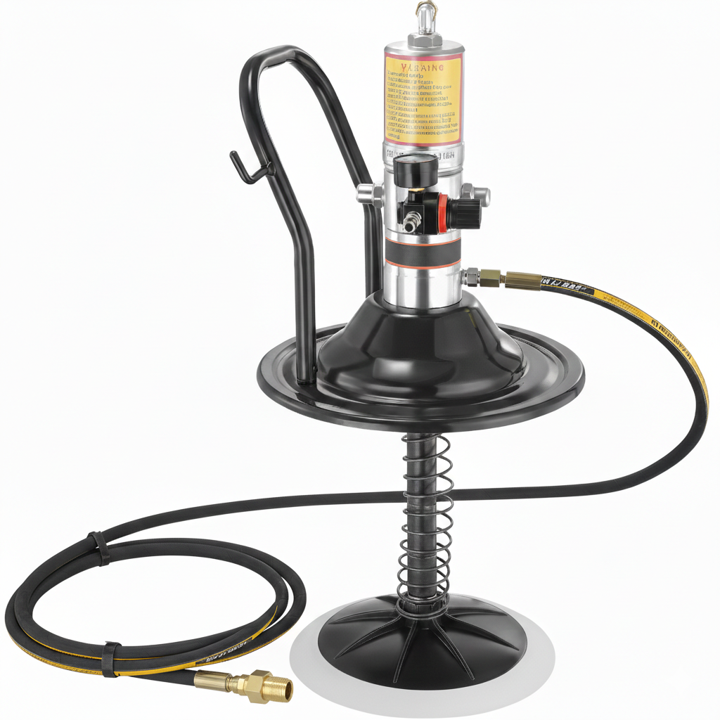 Pump with grease gun removed by AI