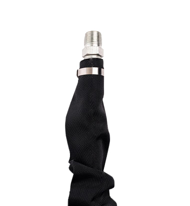 Economical hydraulic hose sleeve, the python diamondback lite tubular sleeve