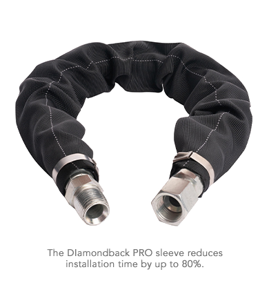 Python Diamondback PRO Sleeve reduces installation time
