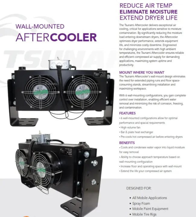 Aftercooler with Wall-Mounting Capabilities