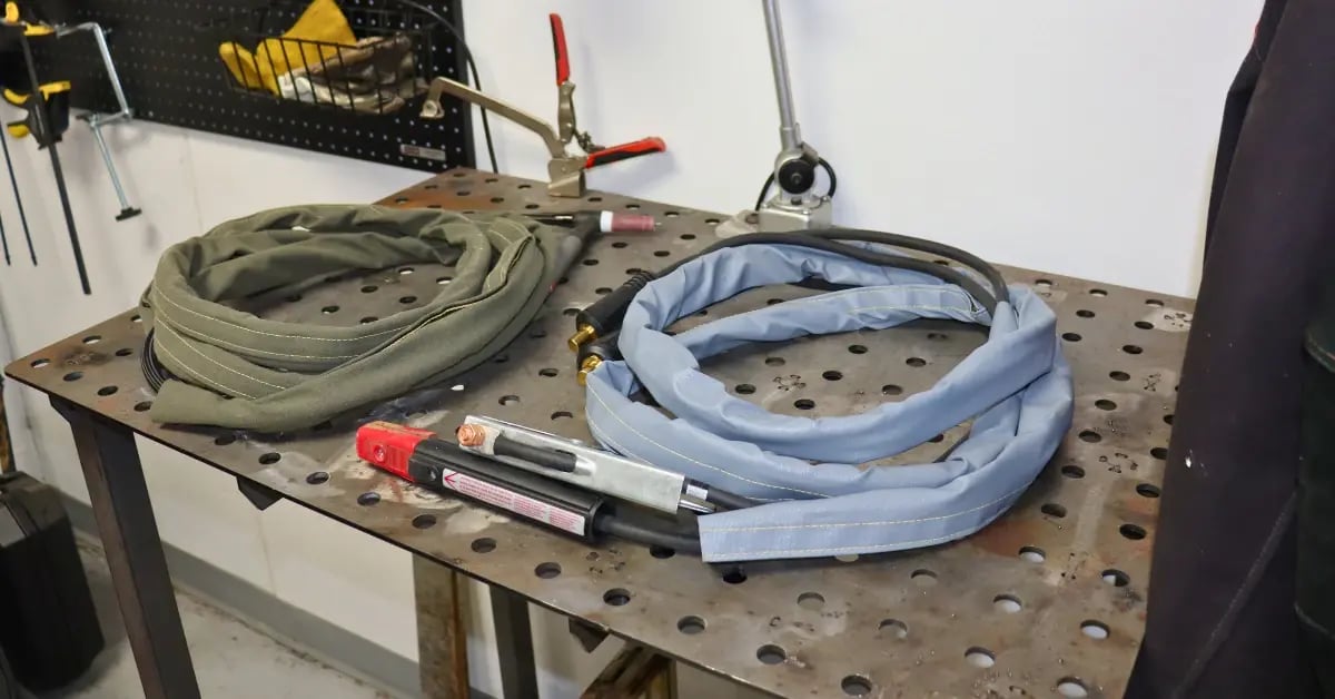 Weld cable protection