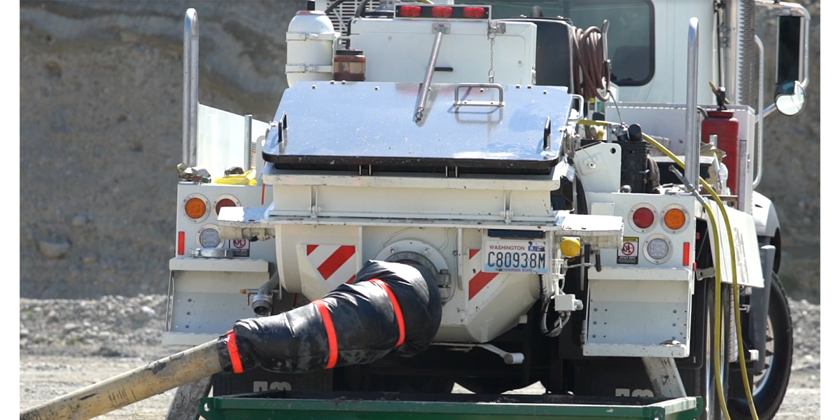 backend concrete truck