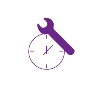 clock with wrench for spray foam