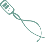 integrated cord controller clip art_python green