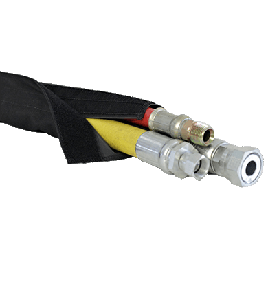 sidewinder black poly hose wrap sleeve