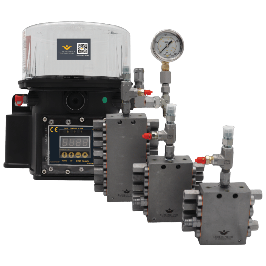 8lb electric grease pump with progressive blocks