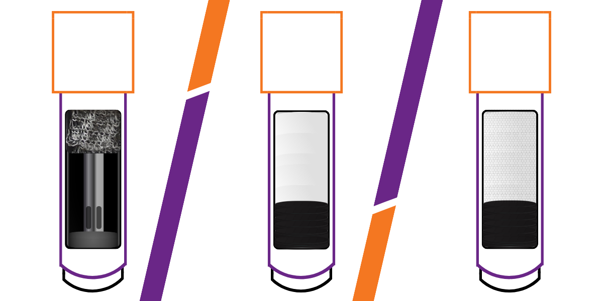 Inside the housing of compressed air filters graphic