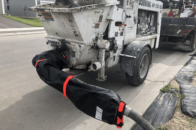 Backend cover on truck