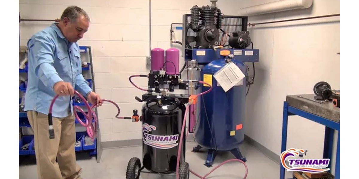 Get Clean, Dry Compressed Air Anywhere | Tsunami Mobile Air Dryer