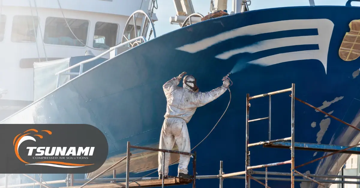 Marine Paint Application: Clean, Dry Air in Professional Boat Painting