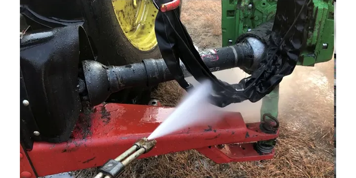 Can you power wash a hose sleeve?