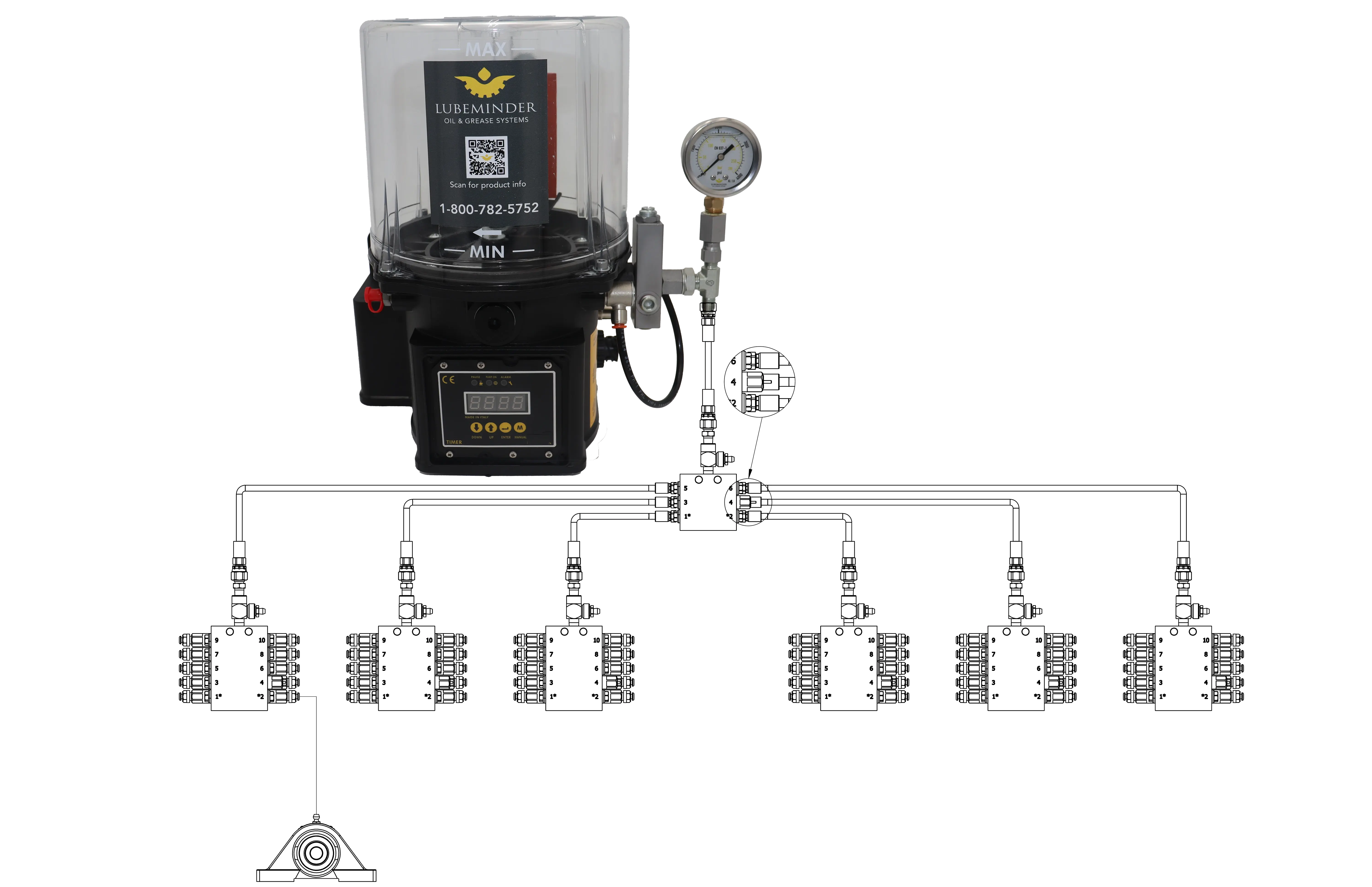 Progressive Layout with ILC electric grease pump 2026